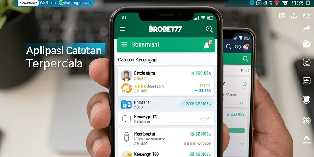 Tampilan antarmuka utama aplikasi Catatan Keuangan BROBET77 yang user-friendly.