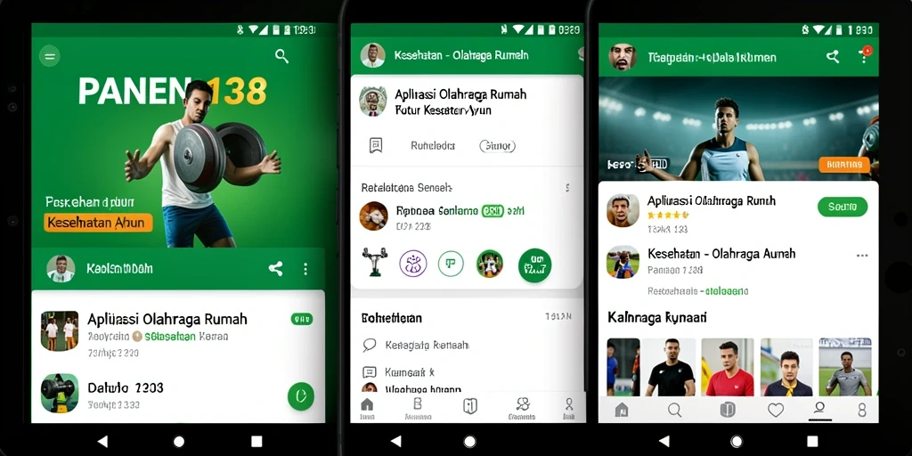 Antarmuka pengguna aplikasi PANEN138 yang intuitif dan menarik.