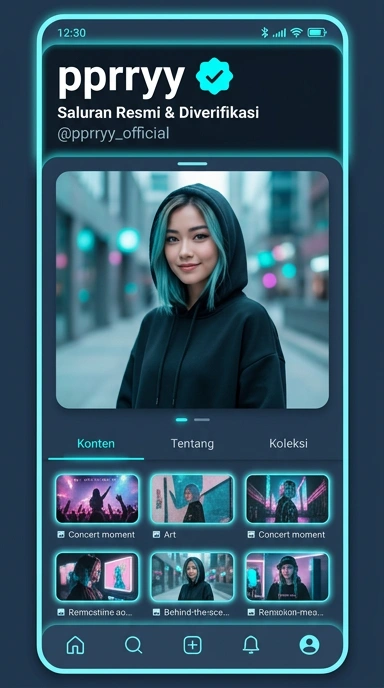 Tampilan kanal resmi pprryy